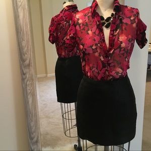 NY&Co. Floral Collared Tunic
